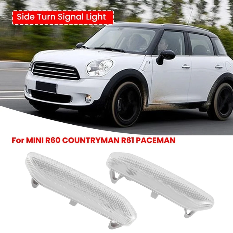 1 Pair Set Car Side Turn Signal Light For MINI R60 COUNTRYMAN R61 PACEMAN 63139802570/63139802569