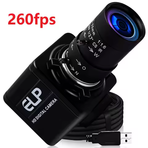 ELP 260FPS USB Camera 5-50mm Zoom Full HD Webcam 1080P 60fps Manual Focus 2MP Mini Video Camera uvc For Windows Linux Android