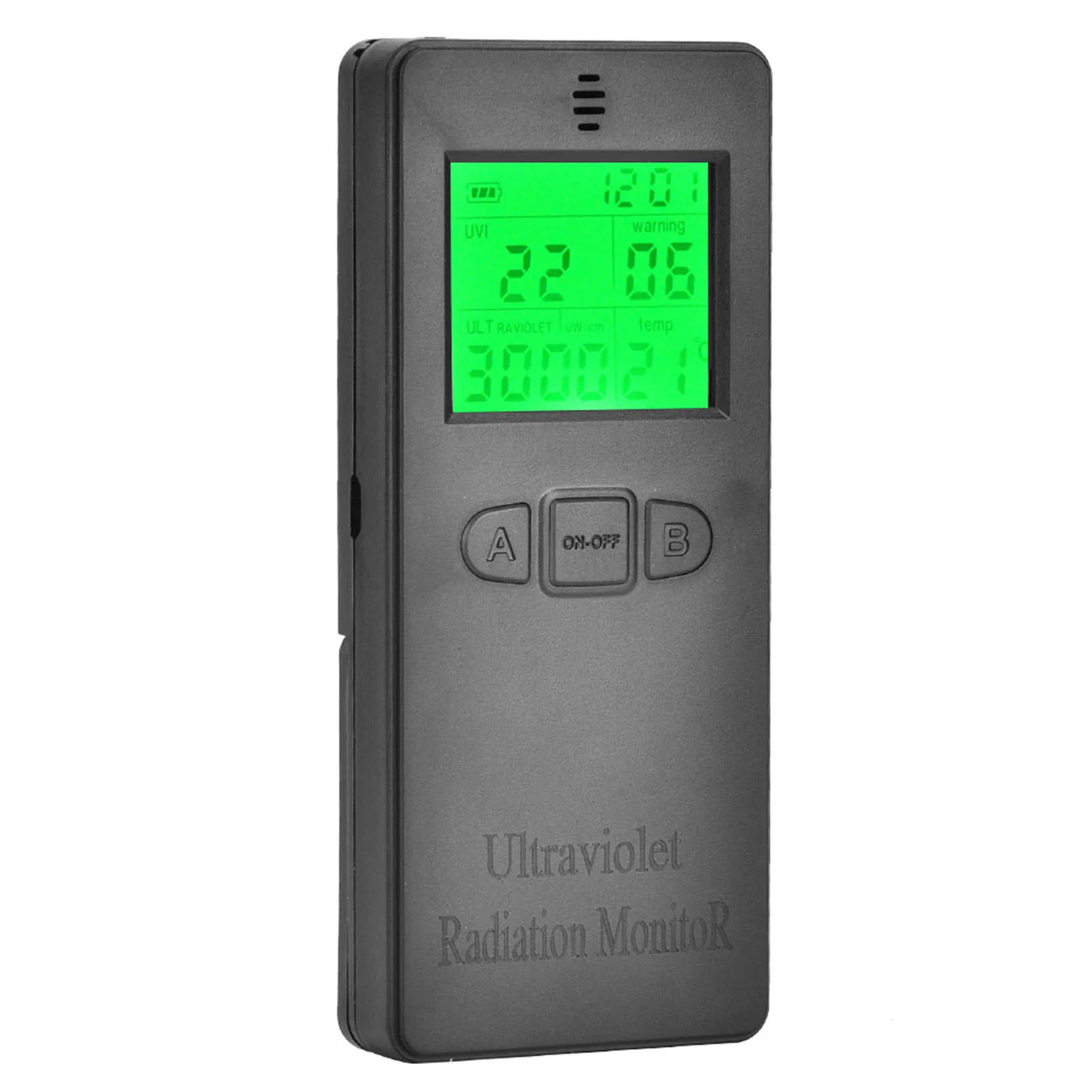 LCD Portable Digital Ultraviolet Radiation Detector UV UVI Meter Tester with Temperature Display Ultraviolet Radiation Detector