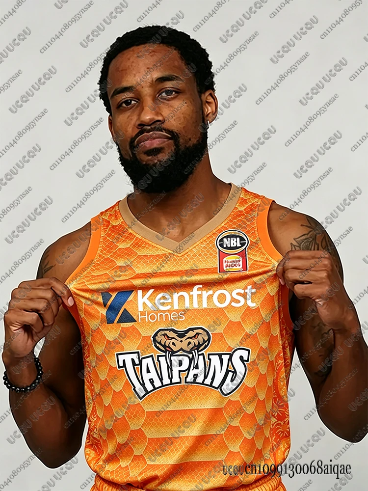 Summer New Sports Basketball Jerseys For Men Cairns Taipans 25-26 Home Away Kit Quick-dry Sleeveless Vest Man Baketball Tank Top