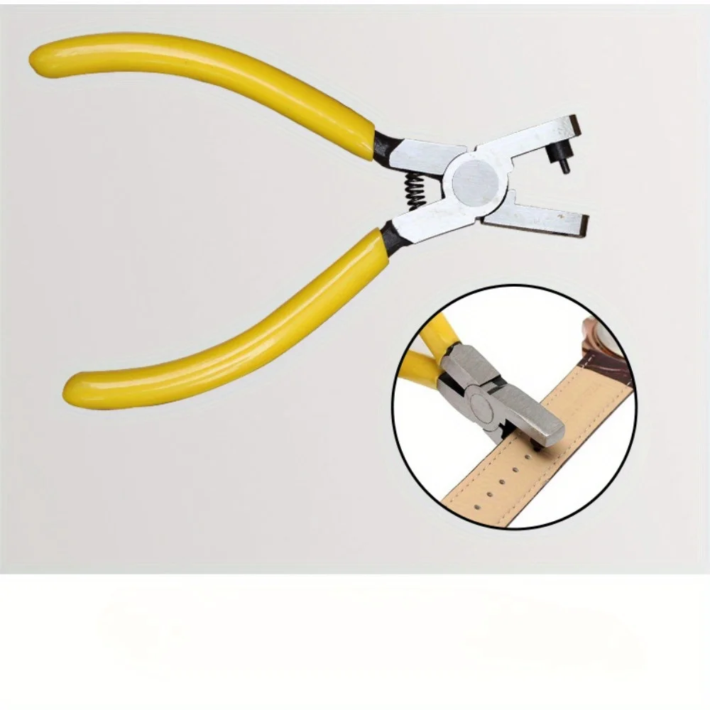 

Универсальный ручной инструмент для пробивания отверстий в кожаных ремнях, 1 шт., идеально подходит для ремней, шнурков, ремешков для часов.