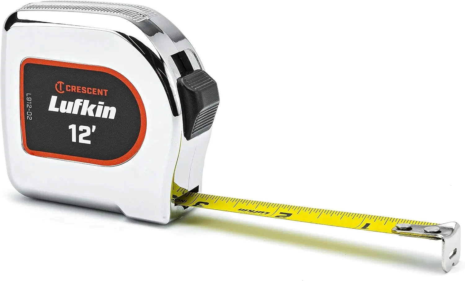 

Рулетка измерительная 1/2 x 12 футов, хромированный корпус, желтая обмотка - прочный и точный измерительный инструмент