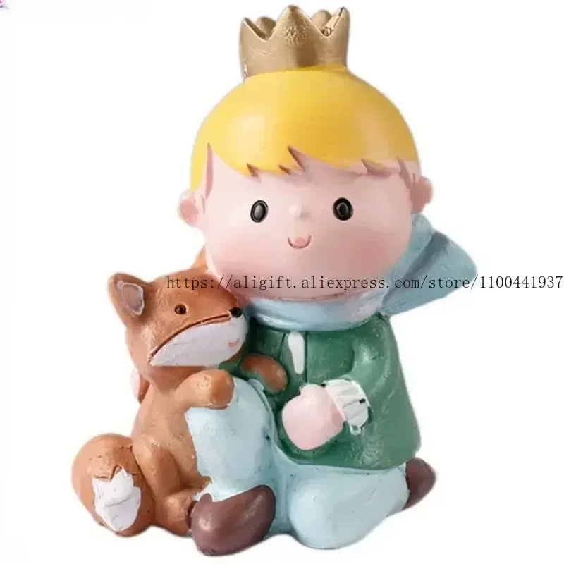 Creative Gift Birthday Cake Decoration Cartoon Little Prince Themed Accessory Set for Child\'s Milestone Celebration