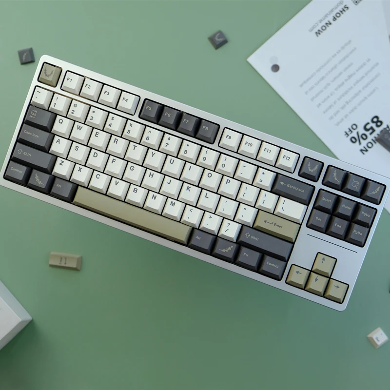 129 Keys GMK Olive Keycaps Cherry Profile Key Caps PBT Dye Sublimation Keycap For MX Switch 61/64/68/75/87/104/980 Keyboard