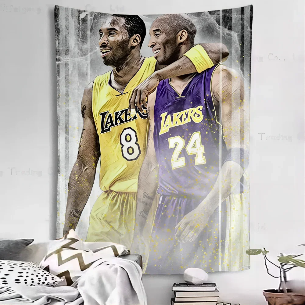 Superstar K-Kobe B-Bryant Hanging Bohemian Tapestry Bohemian Wall Tapestries Mandala Kawaii Room Decor