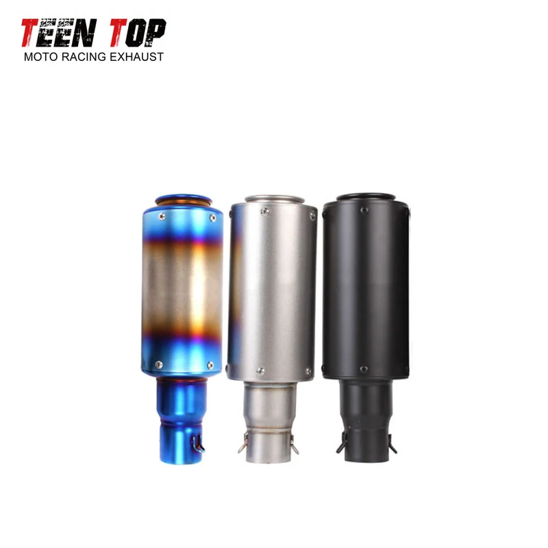 51mm Racing Motorcycle Muffler ZX10R ZX6R CBR1000 GSXR1000 GSXS1000F DL1050 GSR600 TRK502 Exhaust Muffler 330mm Sport Silencieux