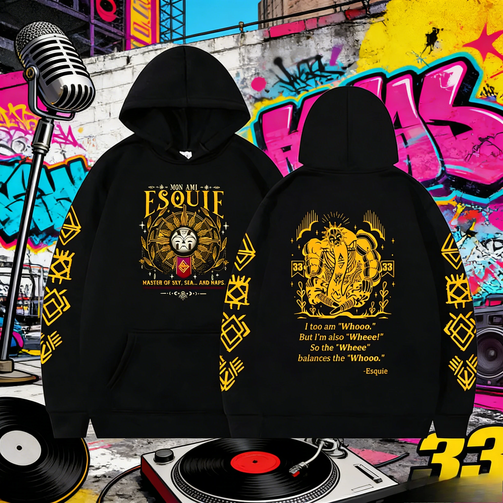 スキー クレア オブスカール エクスペディション 33 ハット エクスペディション 33 ハット グラフィックハット 楽しいゲーム 秋と冬 プリント 100% 純綿 パーカー