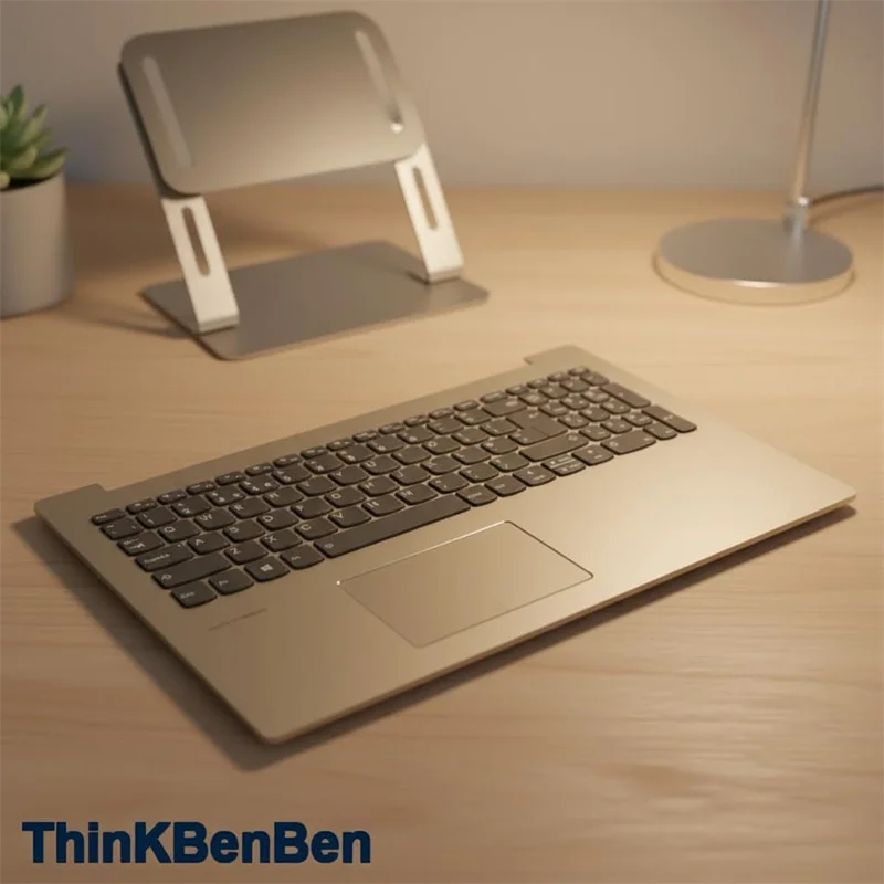 

Клавиатура с подсветкой и верхней крышкой для подставки для рук (пальмрестом) цвета шампань для Lenovo Ideapad 520 15 15IKB 5CB0N98720 5CB0N98844