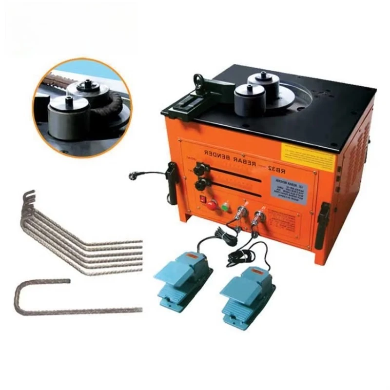 

Hot Sale ODETOOLS RB-25 25mm Tabletop 110/220V Automatic Rebar Bending Machine for Construction