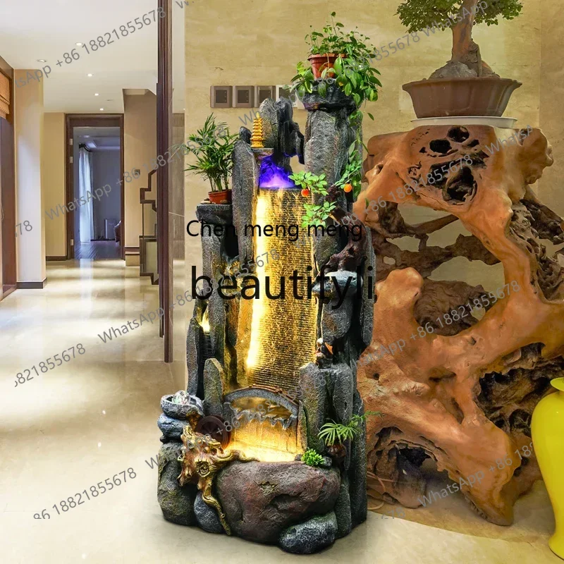 K18 A26 Large rockery, flowing water fountain, living room indoor fish tank feng shui ball decorative ornament