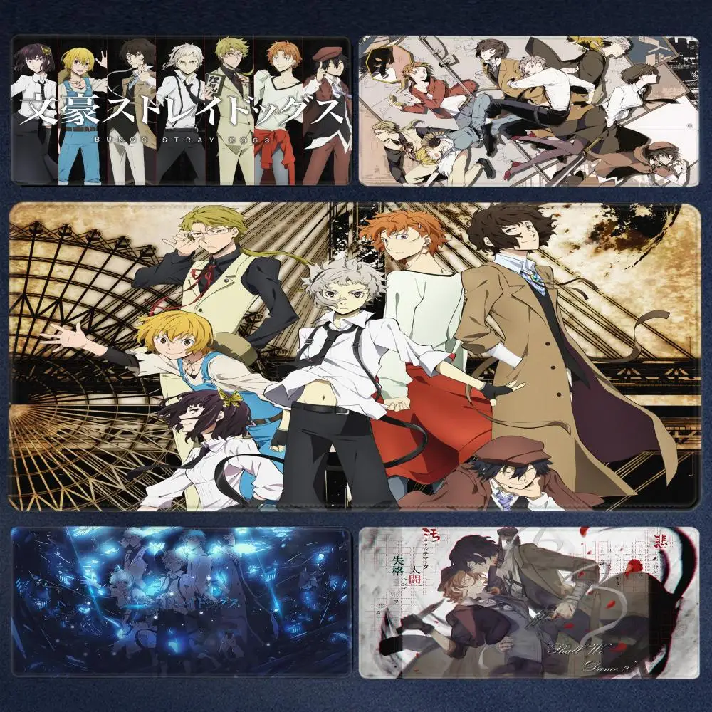 

Anime Bungou Stray Dogs Mousepad Large Gaming Mouse Pad LockEdge Thickened Computer Keyboard Table Desk Mat