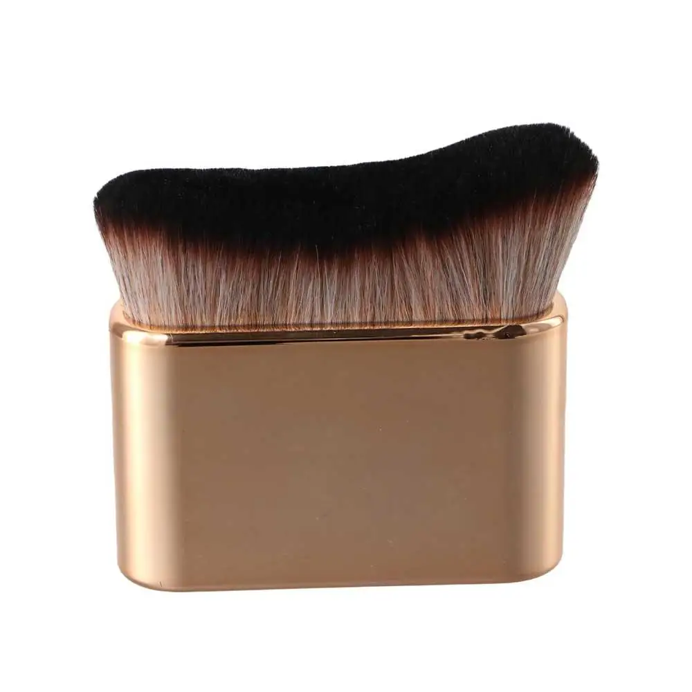 Pennello per trucco cosmetico per il viso Pennello professionale per fard in polvere Kabuki Pennello per sagome per contorno a forma di onda grande da donna
