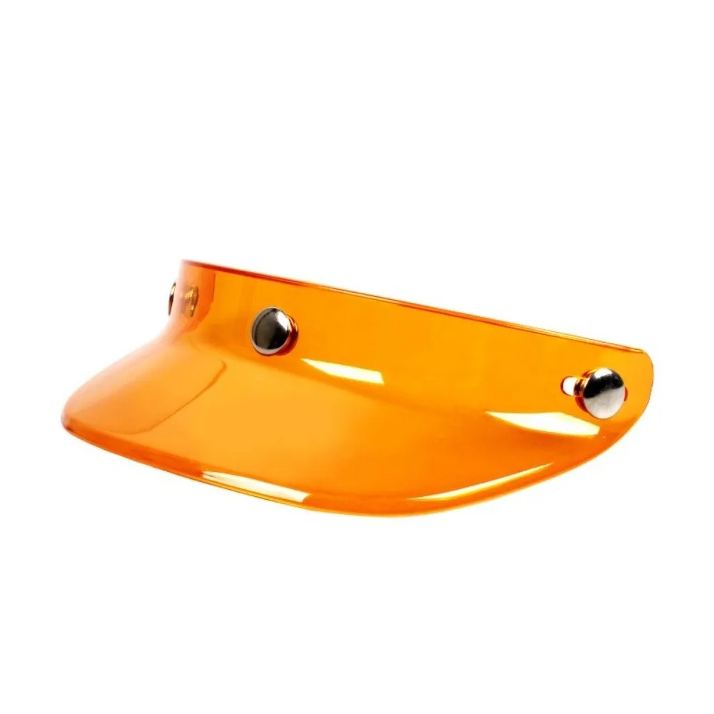 3 Snap-Button Motorcycle Helmet Visor Universal Fit Visor Brim Snap-Button Visor Brim Attachment Jet Helmet Visor