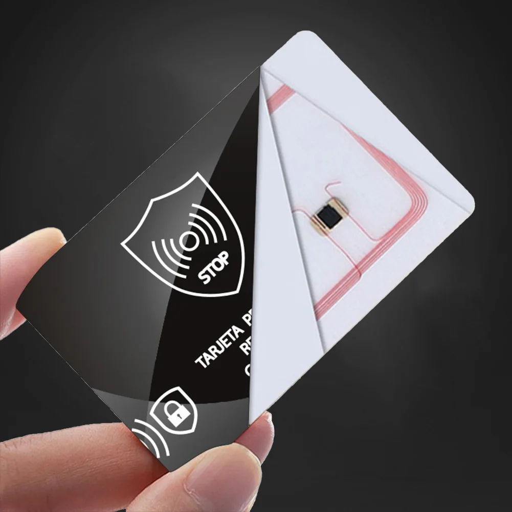 5Pcs RFID Blocking Card One Card Protects Entire Wallet Portable Credit Card Protector Ultra Thin for Passport Case Purse