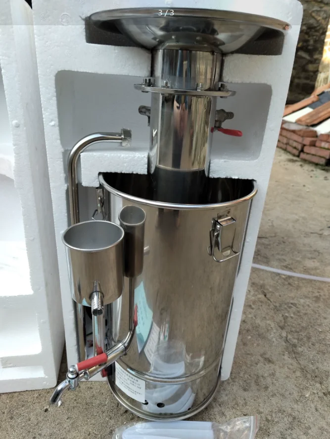5L Automatic Water Shut Off Stainless Steel Distiller, Lab Automatic Distilled Water Generator