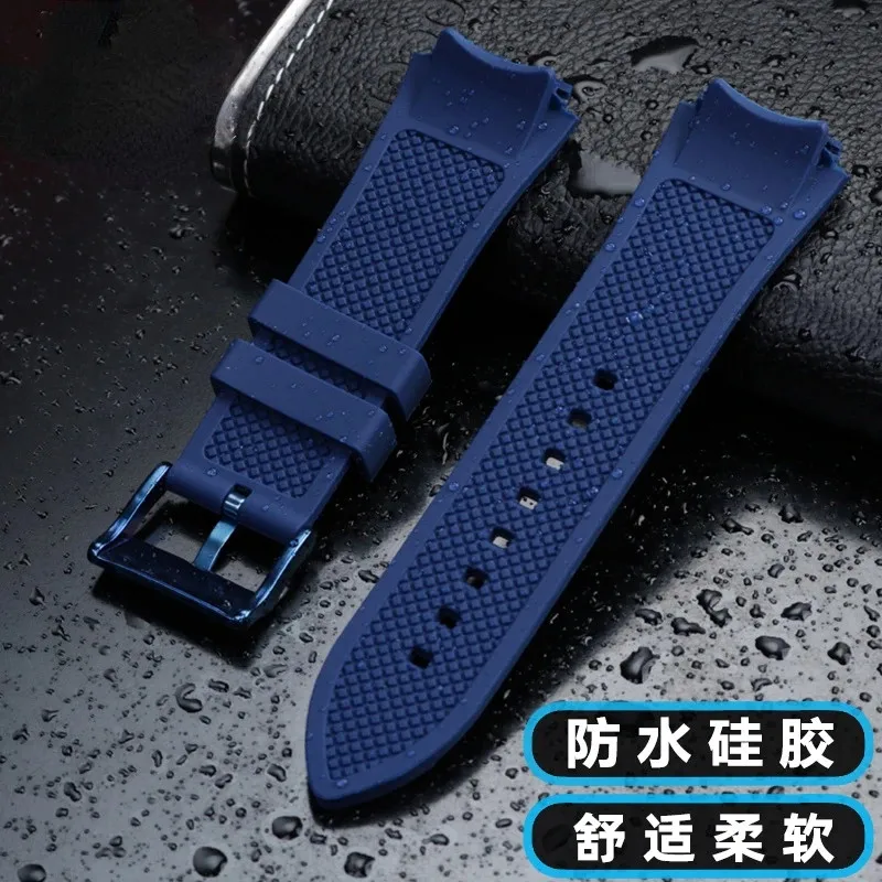 22mm Soft Waterproof Silicone Watch Strap for Giles Guess Watch U0247g3 W0040g3 W0040g7  for Men Watch Band Accessories