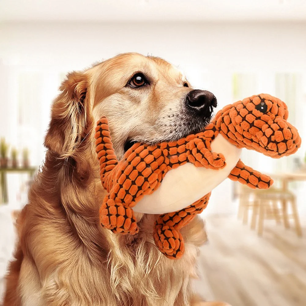 

Cats and Dogs Pet Plush Dinosaur Toys Interactive Dog Chew Toys Plush Stuffing Pet Supplies Dog Toys for Small Dogs