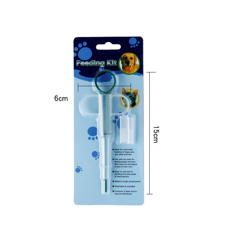 Pet feeding syringe Safe silicone comfortable baby cat feeding feeding medicine stick insect repellent liquid medicine syringe