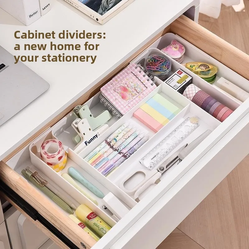 Expandable Organizational for Drawer Makeup Organizer Kitchen Compartment Organizers Easy-Clean Small Items Classification