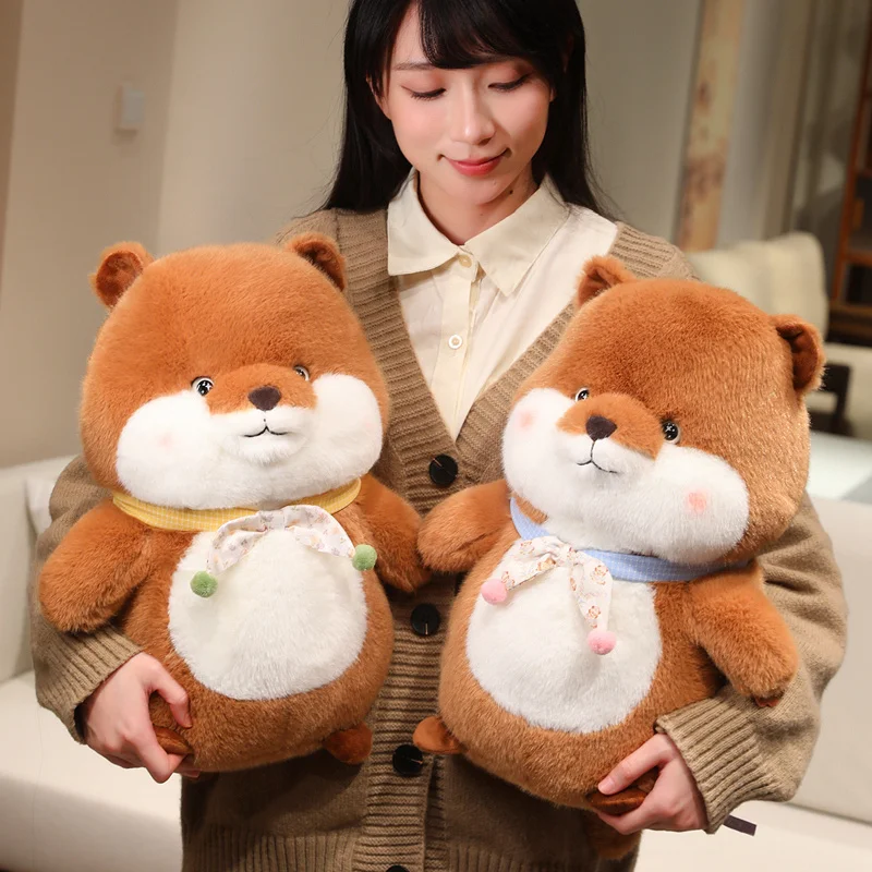 22/35/45 سنتيمتر لطيف الضغط السنجاب دمية أفخم دمية الأطفال وسادة نوم شفاء سلسلة مرافقة دمية الأطفال #4