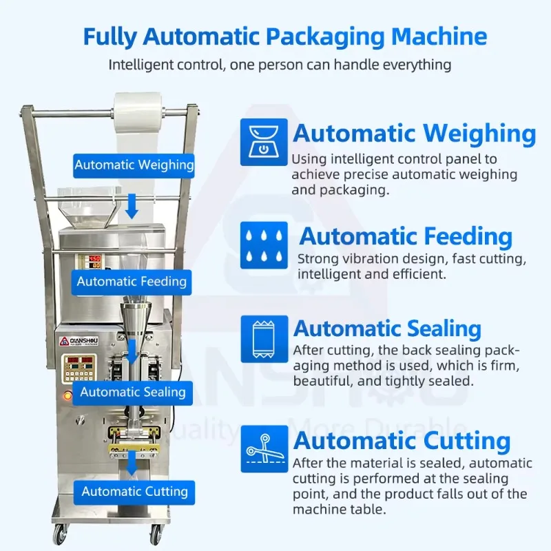 Vffs Automatic Packing Sachet Stick Bag Vertical Food Powder Packaging Machine For Protein Milk Chili Juice Drink