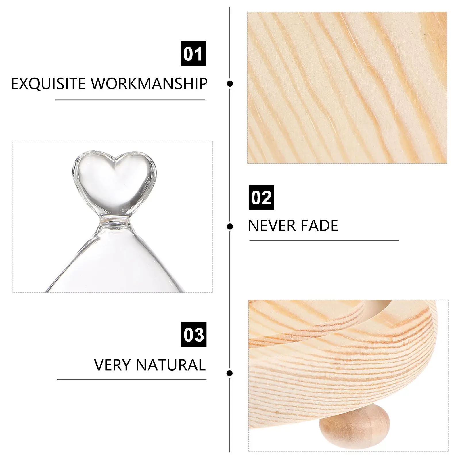 

Прозрачная стеклянная колба-колокол в форме сердца, идеально подходит для искусственных растений, для хранения памятных вещей, для демонстрации, для дома, офиса, вечеринок, в качестве центрального элемента, идея для подарка