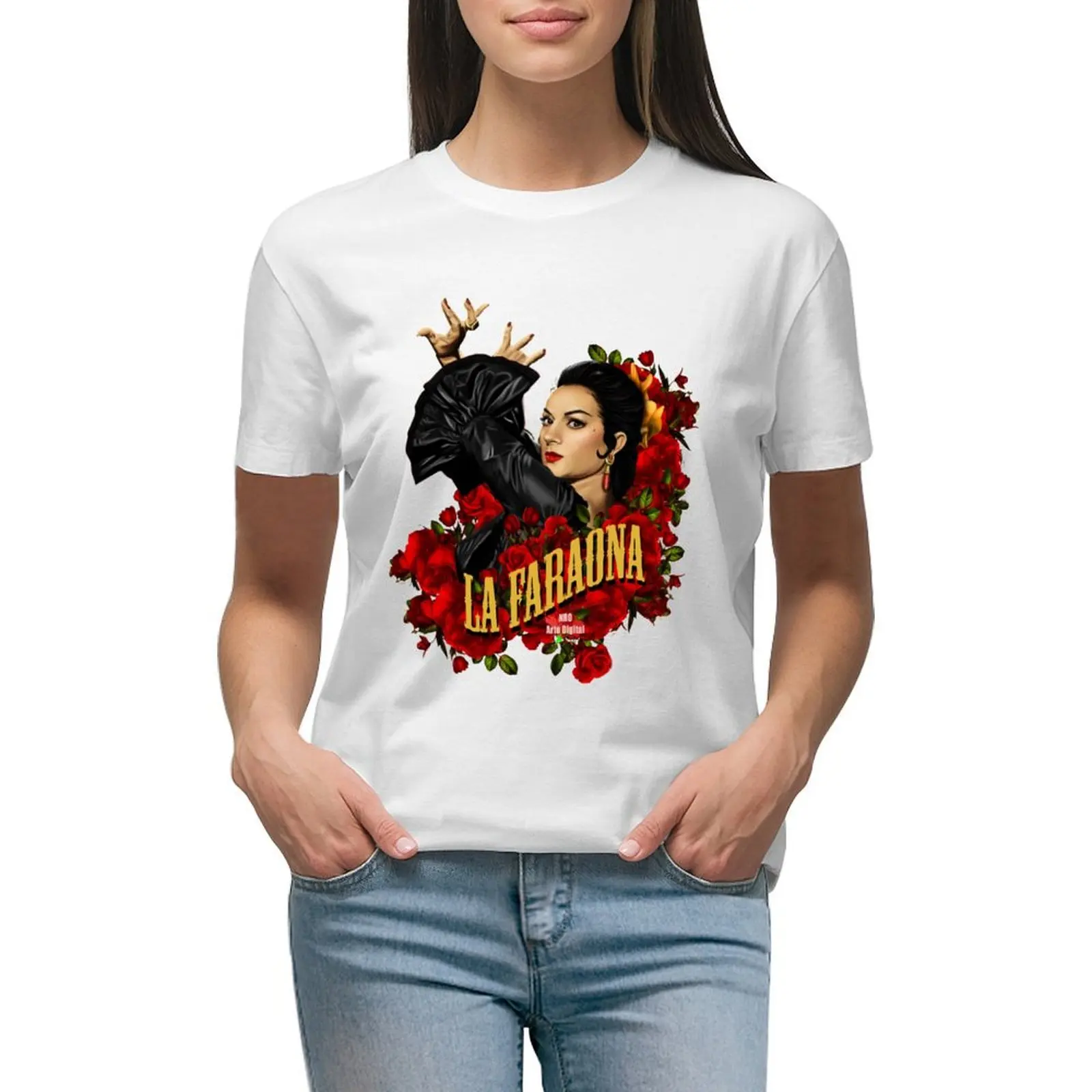 Lola Flores T-shirt lady clothes female aesthetic clothes workout t shirts for Women