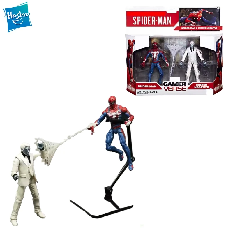 Nuova Action Figure Originale Hasbro Marvel GAMER VERSE SPIDER-MAN & MISTER NEGATIVE