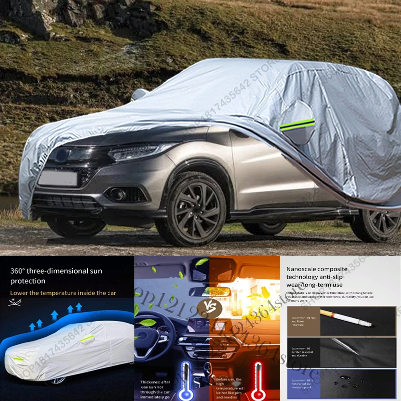 Full Car Cover Compatible with Honda HR-V Vezel 2015-2021 All-Weather Sun Rain UV Dust Proof Rain Outdoor Indoor Protect