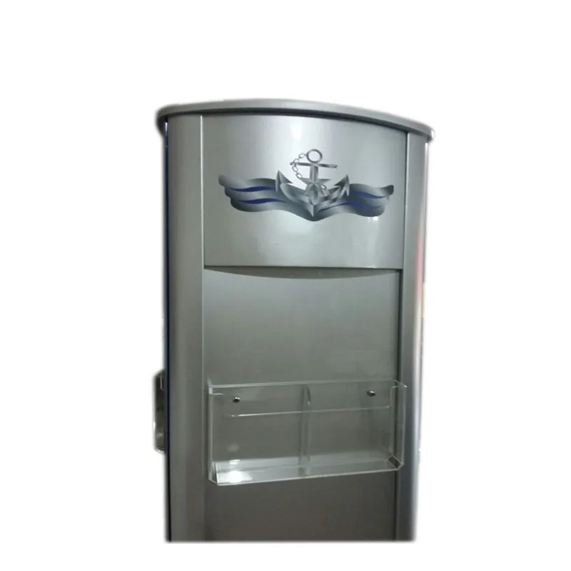 Three-sided rotating acrylic information rack A4 magazine book display rack