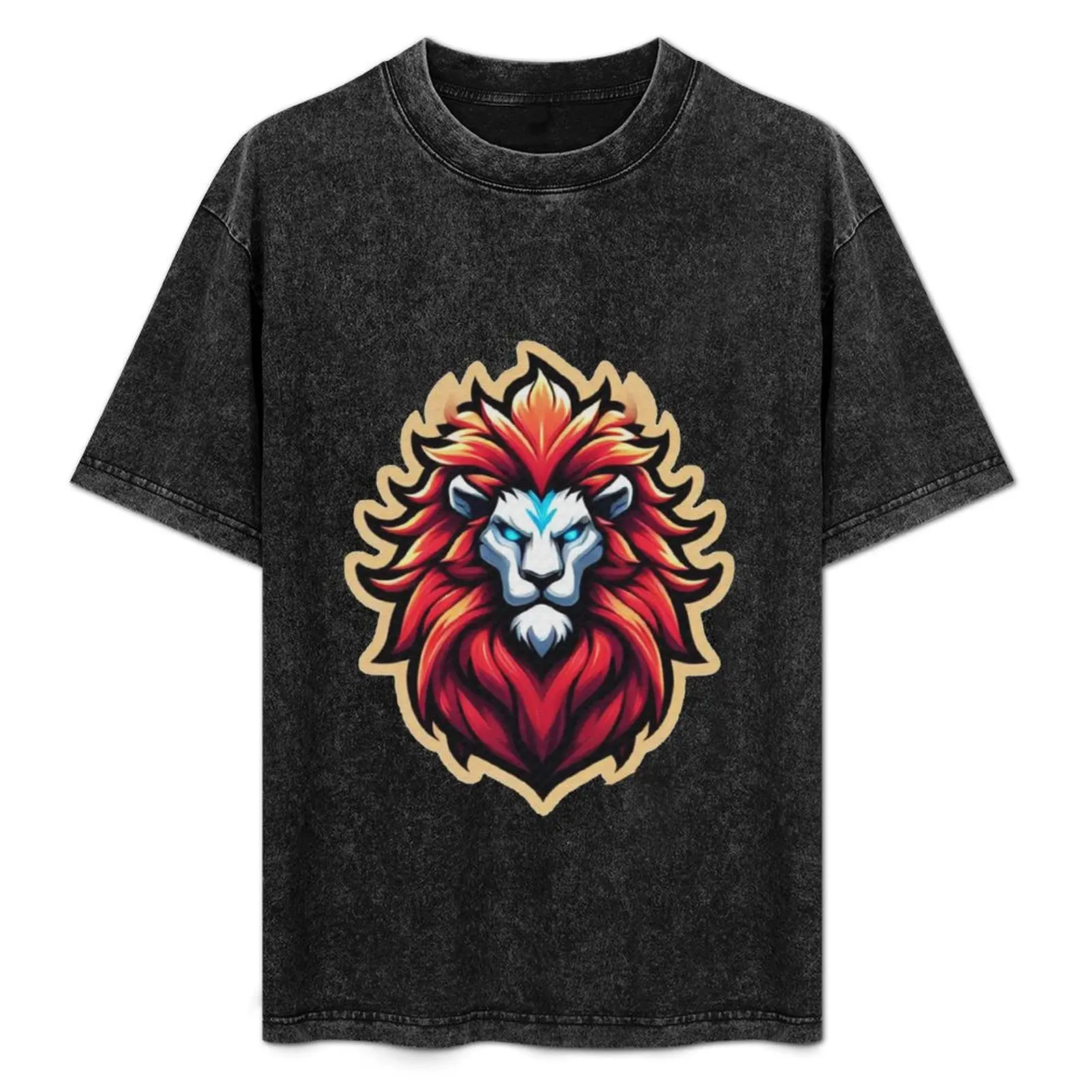 brave lion T-Shirt oversized graphic tee plus sizes vintage t shirts t shirts for men cotton