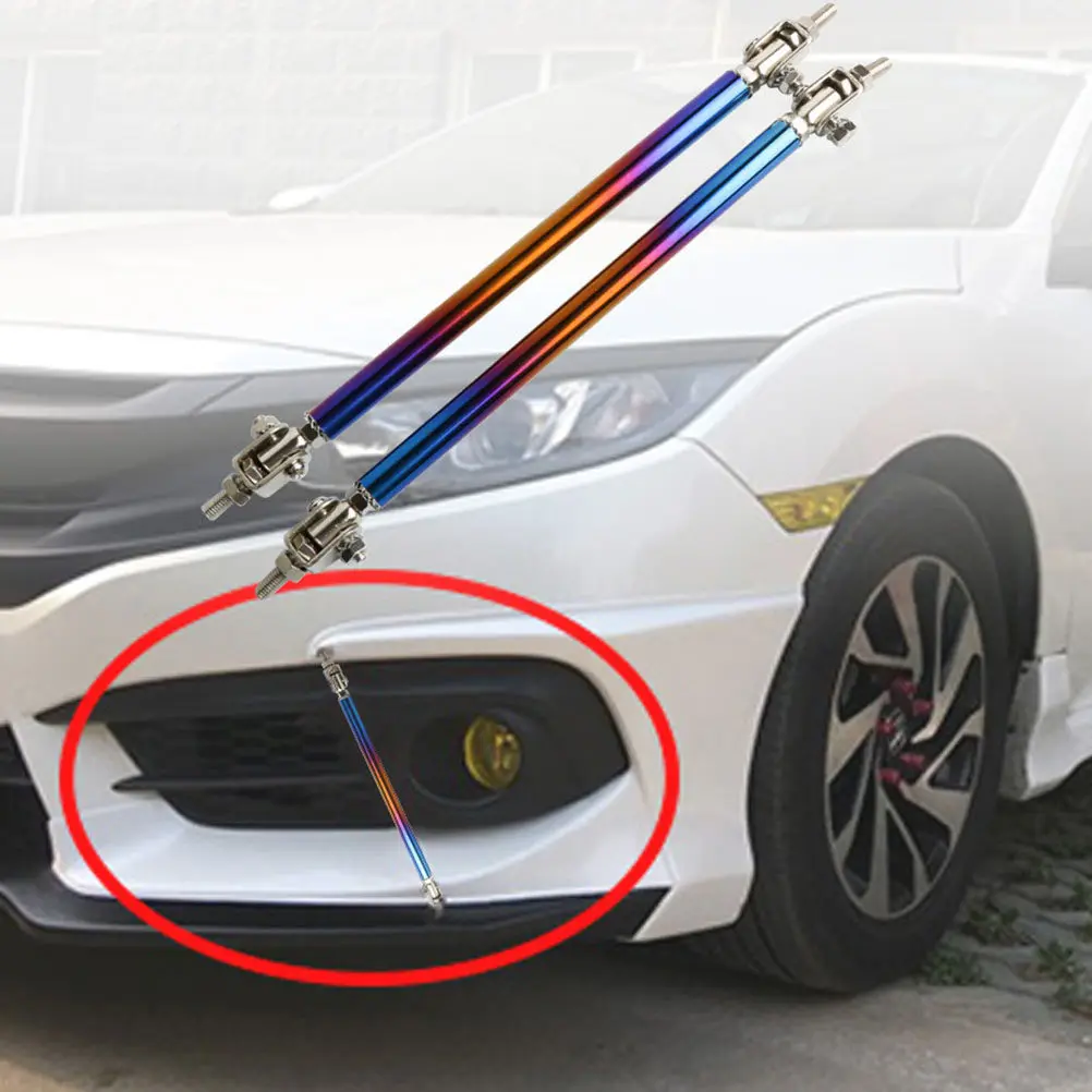 

1Pair Car Front Rear Bumper Pull Rod 18Cm Universal Modified Car Bar Support Splitter Reinforcement Fixed Body Parts