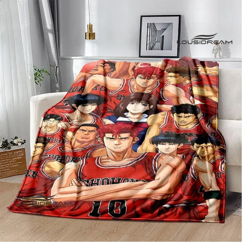 3D Cartoon Slam Dunk printed blankets Picnic blanket Warm Flannel blankets Home bed linings blankets for beds Birthday Gift