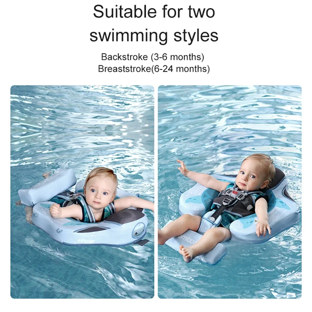 Baby Non-inflatable Buoy Pool Swimming Rings Infant Waist Swim Ring Toddler Swim Trainer Accessories Float Lying Baby Swim Ring