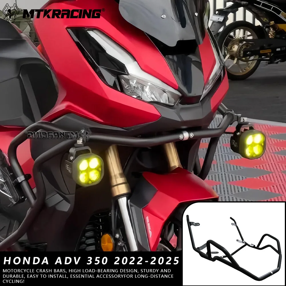 

MTKRACING For HONDA ADV 350 2022-2025 Motorcycle Accessory Engine Bumper Crash Bar Cage Crash Bar Engine Frame Protector