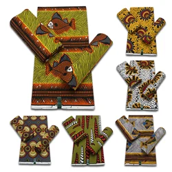 Guaranteed Veritable African Real Wax Fabric 100% Cotton Ankara Prints Wax Wholesale Prices Nigerian Style Tissu Pagnes