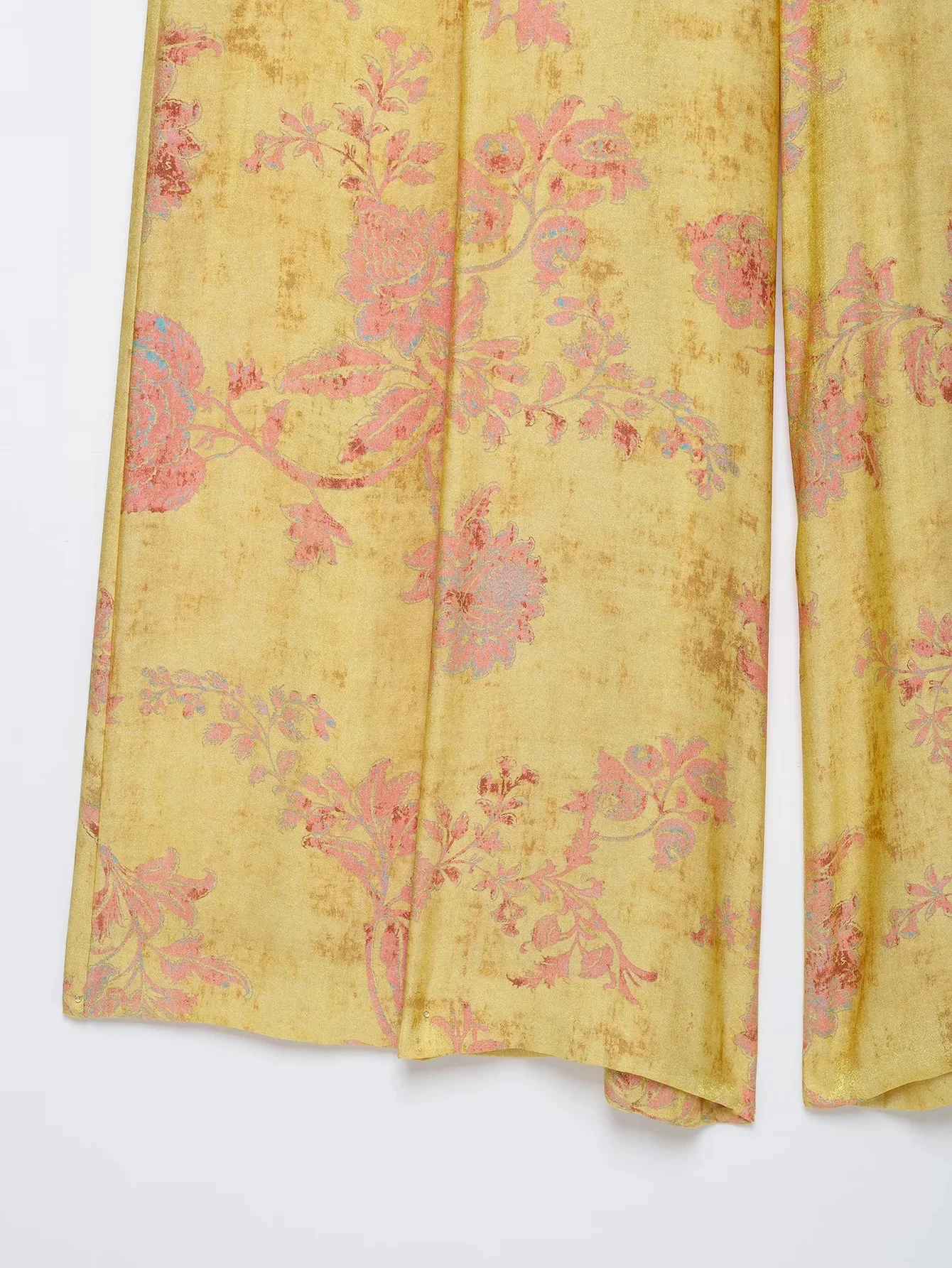 KONDALA Damen Elegantes Vintage Bedrucktes Hosenset mit Seilknoten-Hemden, Lange Hosen 2026 Frühling Herbst Urlaub High-Street-Set – Detail 15