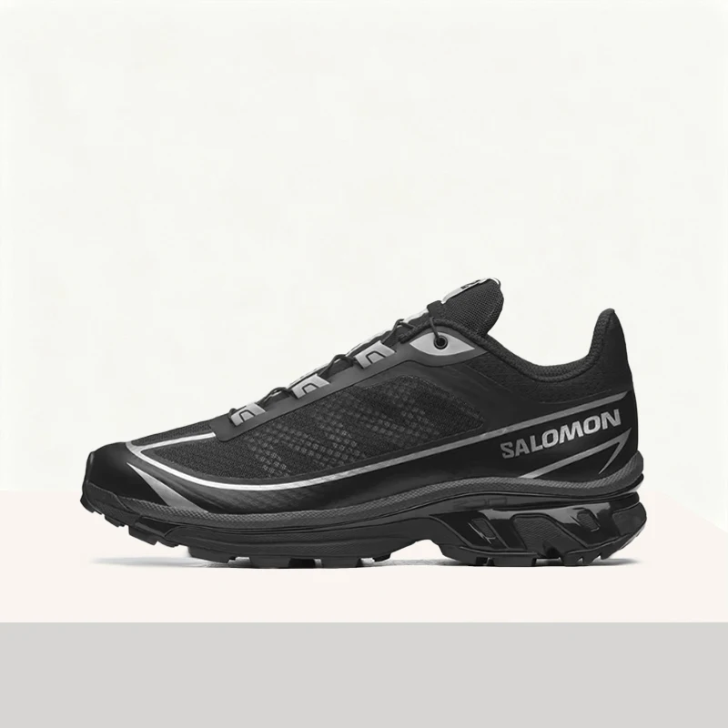 

Salomon XT-6 FT: Soft, Versatile, Durable, Cushioned, Lightweight, and Supportive Low-Cut Hiking Shoes (Unisex, Black) 490971