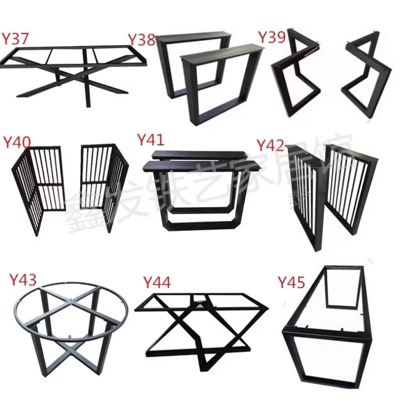 ขาโต๊ะเหล็กดัดแบบกำหนดเอง ขาเหล็กสำหรับโต๊ะกาแฟ/โต๊ะอาหารขนาดใหญ่