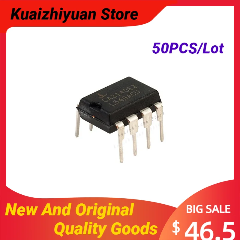 50PCS/Lot New And Original CA3140EZ DIP8 CA3140 DIP-8 Operational Amplifier Single GP ±18V/36V Quality Goods