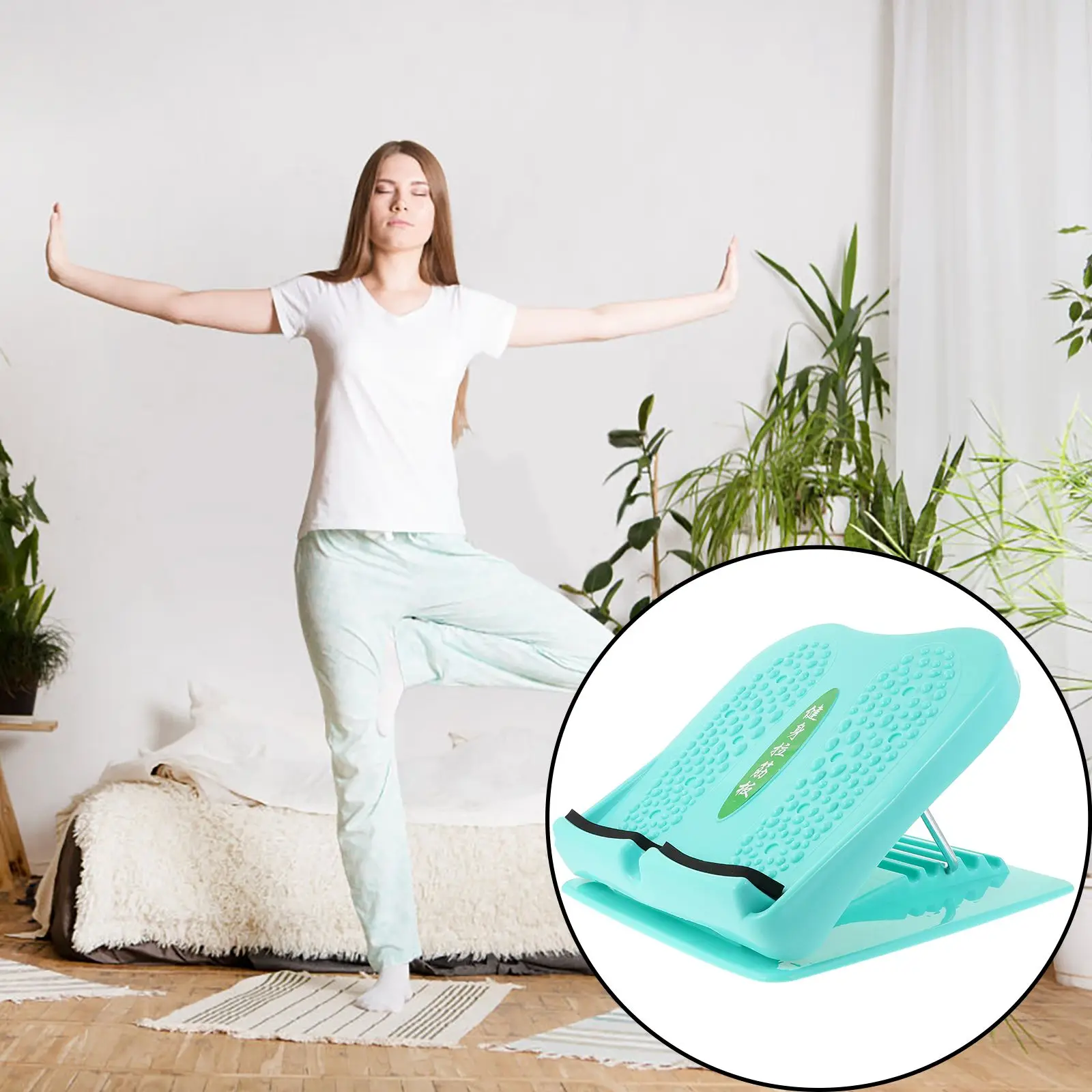

St Stretch Board Durable ABS 5 Level Angle Foot Calf Stretcher Foldable Balance Massager Exercise Device