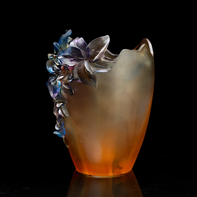 %W# Wholesale Luxury Crystal Vase Wedding Glass Vase Home Hotel Wedding Decoration Table Vase
