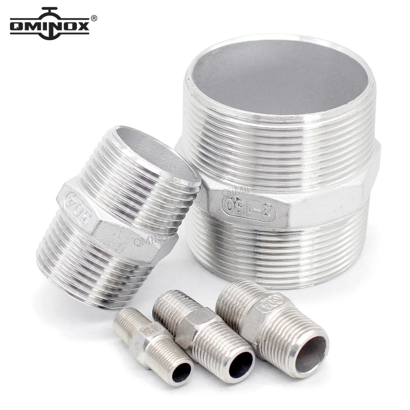 Male Threaded Hex Nipple Stainless Steel 304 Pipe Fitting for Brew Kit, Home Piping Application Connector Coupler Adapter