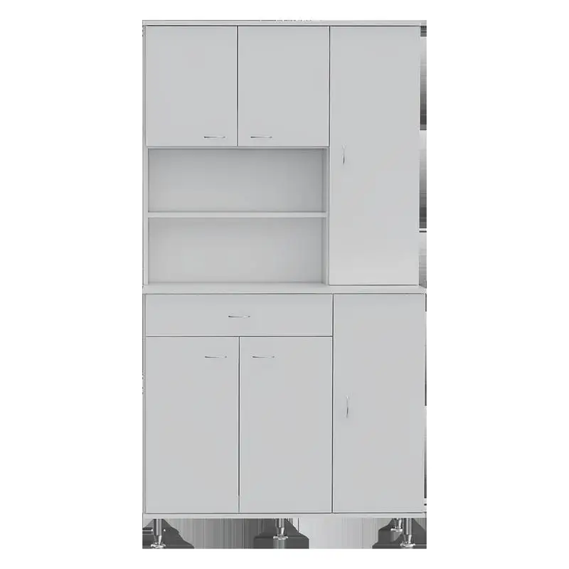 وحدة تخزين مخزن المطبخ البيضاء، تصميم حديث، خزائن لتنظيم مستلزمات المطبخ، حل موفر للمساحة، متين و