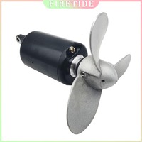 DIY electric outboard motor propeller hanging propeller rubber boat 12V underwater motor propeller