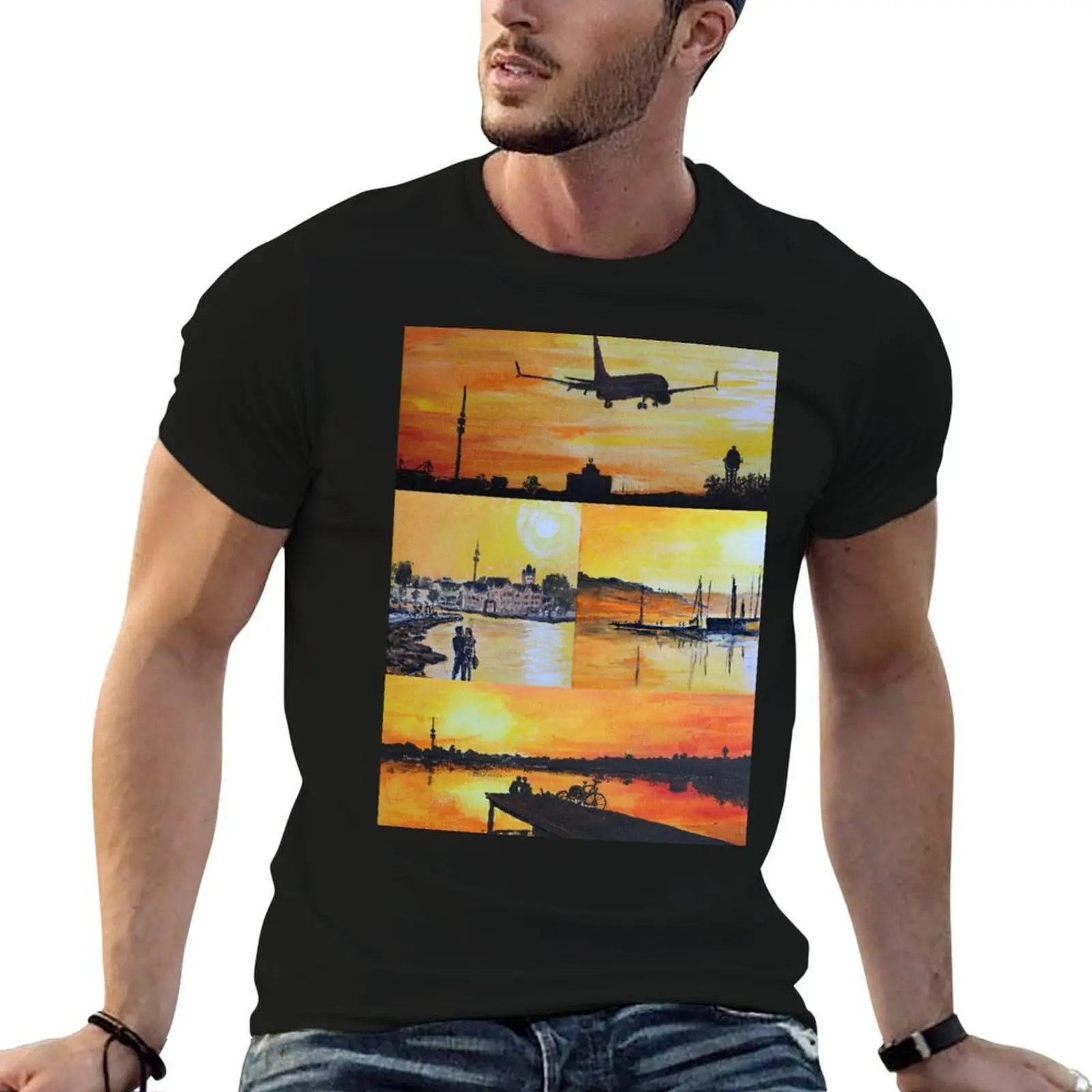

Evening mood at the Phoenixsee T-Shirt t shirt man designer cotton t shirts man 100% T-Shirt