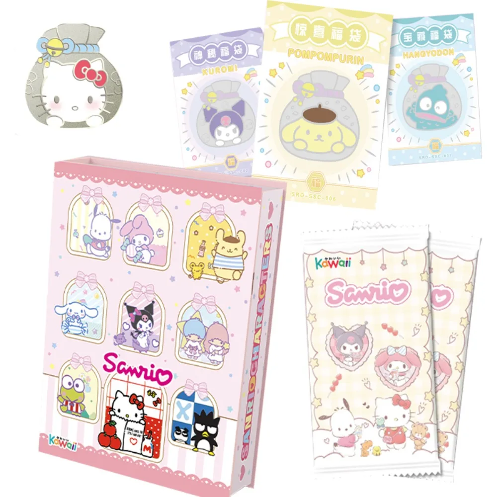 Anime Sanrio Cards Kawaii Hello Kitty My Melody Rare Trading Card Game Booster Box Cartoon Cute Collection Toy Children Gifts