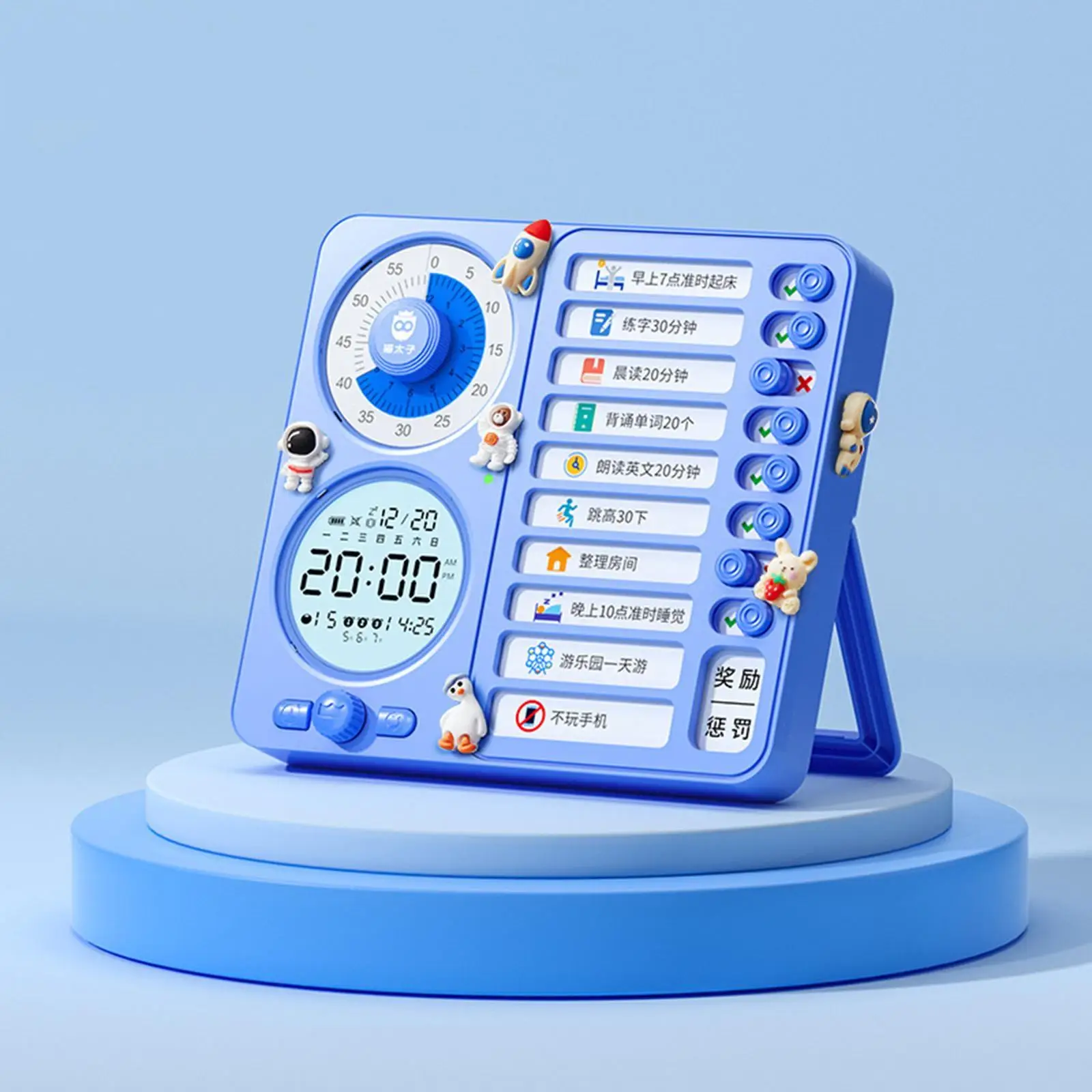 Visual Timer DIY Daily Task Planning Board for Notes Chores Office Reminders