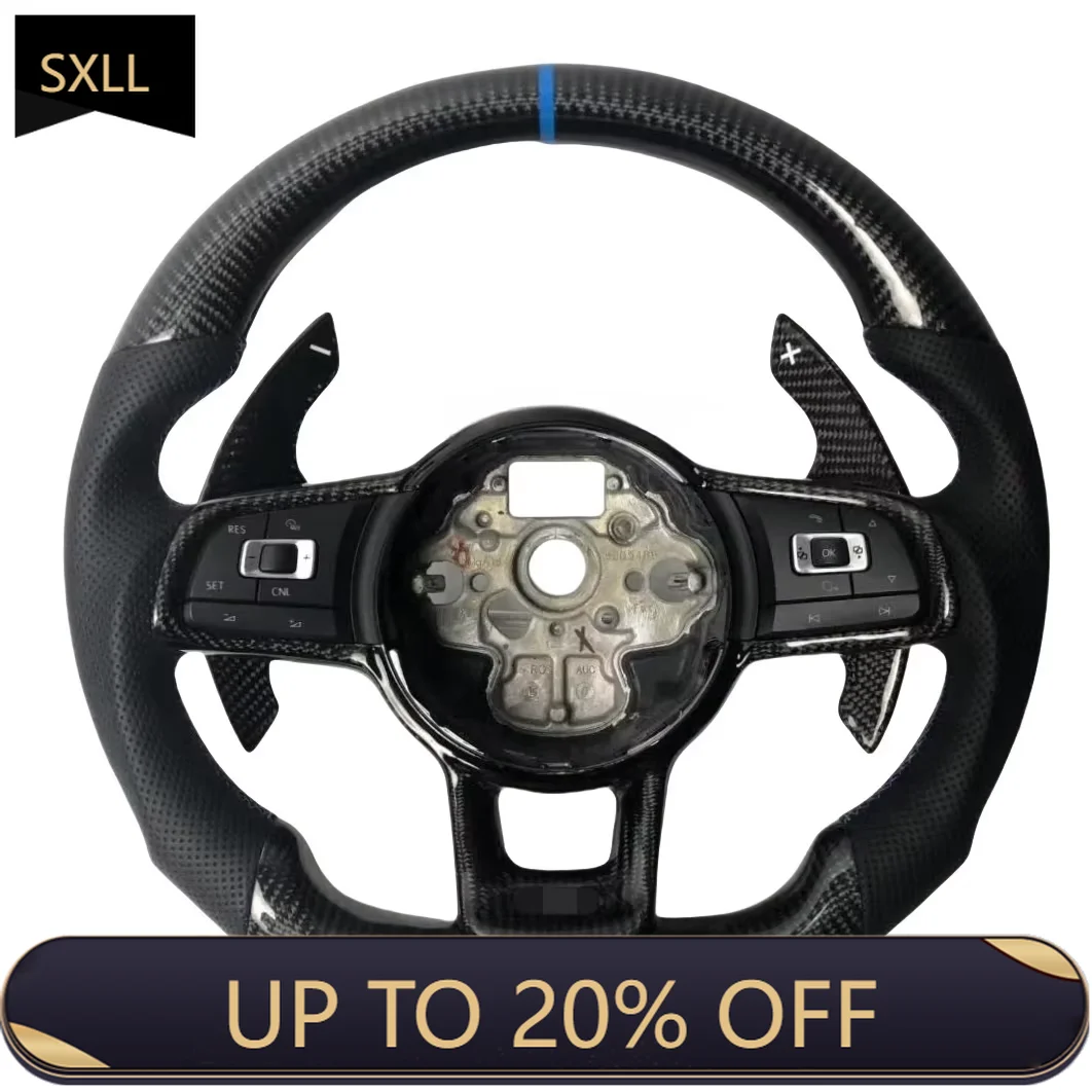 

SXLL Mk7 GTI/R/GTS/GTD Fancy Performance Scirocco Auto Parts Racing Carbon Fiber Steering Wheel