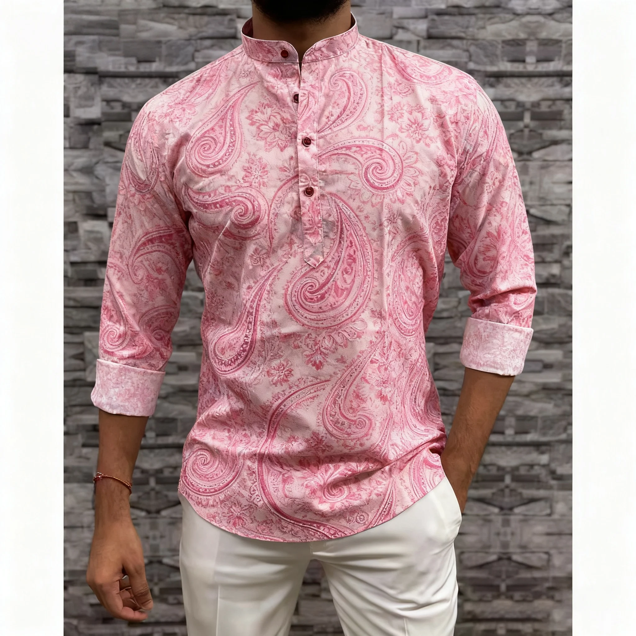 قميص مسلم بأكمام طويلة عباية أمان جوبا باكستان مسلم المملكة العربية السعودية إسلام روبا هومبرس مسلم قميص رجالي Muçulmano #4